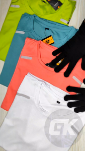 Kaos Olahraga DryFit Dewasa Pria/ Wanita Baju Atasan Jersey Sport Training Gym Sepeda Running Sepakbola Badminton Putsal Voli Cepat Kering Menyerap keringat Berpori Uniseks