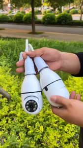 V380 PTZ cctv Bulb Camera wifi Connect To Cellphone Tracking Night Wireless CCTV IP Security Camera