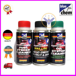 (COMBO 3) Súc rửa và nano bảo vệ động cơ vệ sinh buồng đốt xe máy Bluechem 50ml