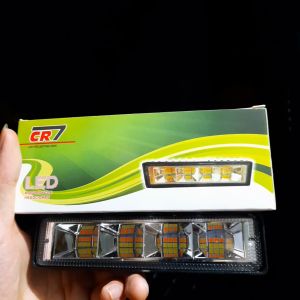 Lampu Tembak Slim Sorot LED Cree Light Bar 24 Titik Mata Motor Mobil Universal