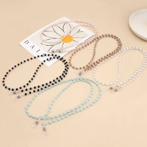 YJL09มีเชือกกันลื่นห่วงแขวนสายห้อยแว่นตาแว่นตาไข่มุกสายห้อยแว่นตาสำหรับผู้หญิงแบบใหม่