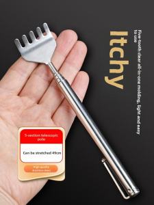 Stainless Steel Extendable Scratch Back Itch Scratcher Elderly Pleasure Scratch Itch Tool Rake Scratch Itch Scraper