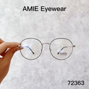 Kính mắt tròn nữ AMIE Eyewear gọng kính cận kim loại phụ kiện thời trang trẻ trung màu sắc cao cấp 72363