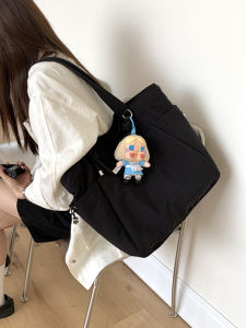 Large Capacity Casual Tote Bag Womens Spring Summer New Style Beige Handbag Shoulder Bag Handheld Bag Fashionable Trend