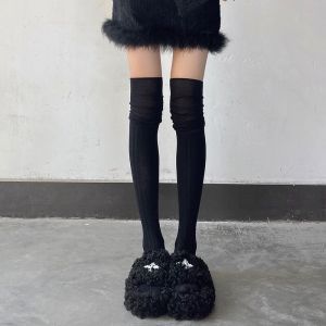 Over-Knee Lazy Atmosphere Socks And Boots Matching Really Fantastic Booties Knee High Slouchy Socks Womens Fashion Accessory