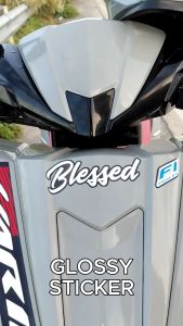 BLESSED Stickers for Motorcycle Sticker Waterproof Motor Helmet Sticker Hologram Vinyl Stikerss Motorcycle Decals