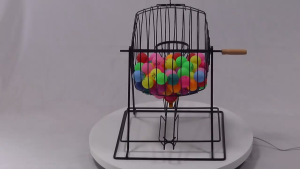 48cm Super Big Bingo Lottery Machine Set – 100 Numbered Balls for Party Lucky Draw & Family Game Night