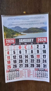 New 2026 Customized Commercial Calendar  Motivational Inspirational Qoutes Design 12Pages Lowest Price Calendar Murang kalendaryo TOP CALENDAR