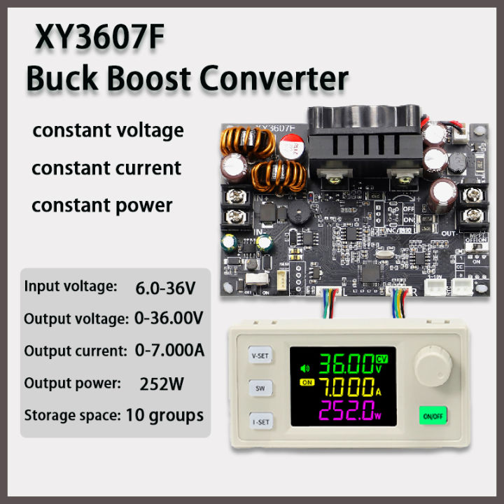 XY3607F CNC DC Adjustable Regulated Power Supply 252W Buck Boost ...