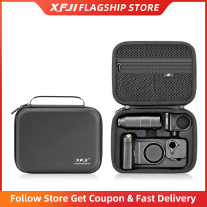 XFJI Storage Bag Case PU Leather Drop-resistant Hard Shell Handbag for OPPO Find X9/9 Pro Photographers Kit Accessories
