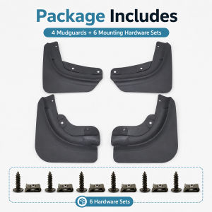 Lanke Fit For Tesla Model Y 2025 Mud Flaps 4PCS Custom Fit TPE Splash Guard Kit Dirt Debris Water Protection Car fender