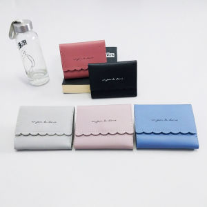 Dompet Lipat Mini Wanita Murah Fashion Korea Style Kasual Dompet Cewek Polos Kulit PU Wallet COD D58