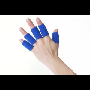 5pcs Finger Sleeve Protector Hand Joint Guard Cot Coat Cover Thumb Brace Support 运动护指套