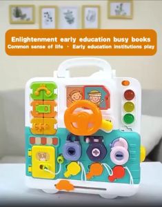 #ReadyStock 63in1 Baby Montessori Activity Sensory Toy Baby Busy Cube Busy Board Baby Mainan Bayi Puzzle toys kereta