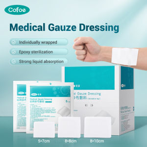 Cofoe Sterile Gauze Swab Wound Dressing Cotton Pads Disposable Degreasing Pads Absorbent First Aid Gauze Bandages