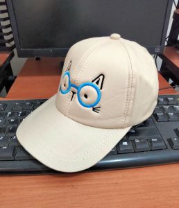 Topi Anak Motip Mata Kucing / Topi Baseball Terbaru / Kacamata Kucing