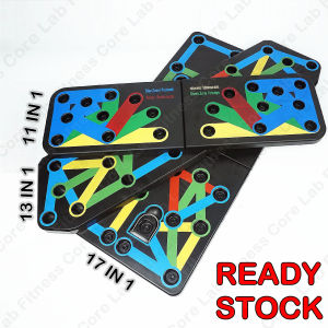 CoreLab Foldable Multi-functional Power Chest Press Push Up Board Plate Rack Bar Arm Training Workout Exercise Gym Abdominal Abdomen Fitness