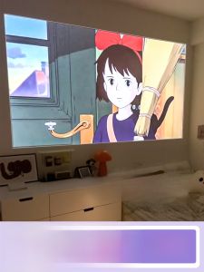 8K Static Projection Screen Portable High Definition White Bedroom Wall Paper Adhesive No Drilling Household Living Room