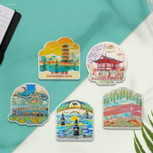 Cultural Innovation Souvenir Fridge Magnet Hangzhou Attractions