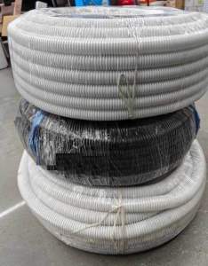 Corrugated PVC Flexible conduit pipe selling by roll or loose 20MM/25MM/40MM
