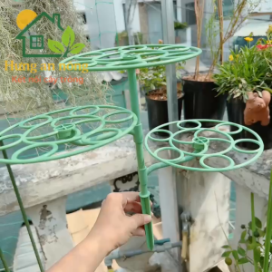 Bộ khung trồng hoa 10 giờ 3 tầng giá đỡ chậu cây nhựa bền dễ lắp ráp