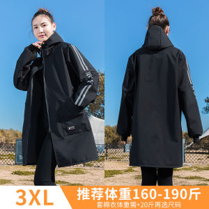 Warm Fleece Lined Long Sleeve Kitchen Apron Windproof Waterproof Workwear for Office Use Home Cleaning Durable Non Disposable