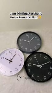 SOMEMAY Jam Dinding M19/ Jam dinding aesthetic diameter 30 cm/ Jam dinding tempel