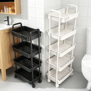 MINGZHIYIFAN | Narrow Bathroom Storage Shelf