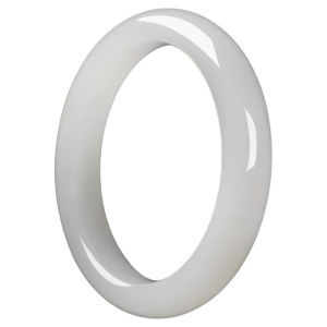 New Arrival National Style White Nephire Colored Glaze Bracelet Imitation Xinjiang Hetian White Jade Bracelet Womens White Moonlight Jinsi Jade Bracelet