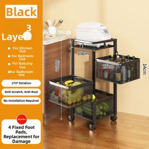 JUMEISHI | Multi-layer Rotating Kitchen Vegetable Storage Rack
