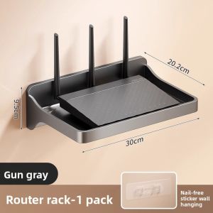 MONLEYTA | No-Drill Wall-Mounted Camera Stand Indoor Outdoor Monitoring Bracket Set Top Box Router Placement Holder Universal PVC Bracket