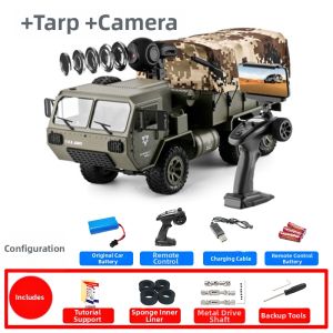 6x6 Drive RC Heavy Military Off-road Truck with Remote Camera