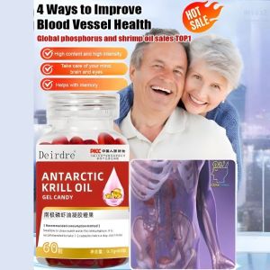Australia Imported Antarctic Krill Oil Capsules Middle-Aged And Elderly Cardiovascular Deep-Sea Fish Oil Upgraded With Omega3 Astaxanthin高浓度南极磷虾油