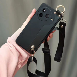 Redmi K90Pro Max Silicone Phone Case with Wrist Strap Crossbody Male Version for K80 pro Supreme Edition K60 Miui Protective Cover