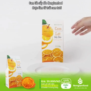 Cam Sấy Dẻo NONGLAMFOOD Hàng Chuẩn Xuất Khẩu Loại 1 Trái Cây Sấy Dẻo Đồ Ăn Vặt Hộp 100g