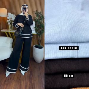 Setelan Celana Kulot Wanita terbaru Oneset Kulot ASH
