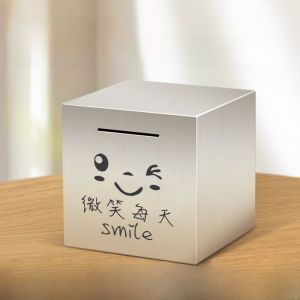 Coin Bank Pieces Cant Enter Kids Boys and Girls Large Stainless Steel Money Box 2024 New Arrival Adult Deposit Box
