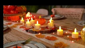Rechargeable Flameless Tea Lights with Remote LED Tealights Battery Operated Realistic Flickering for Home Holiday Wedding Table