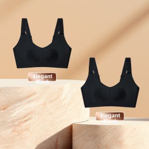 QIANLINGMEI | Slim Lightweight Small-looking Minimizing Full Cup Comfortable Breathable Anti-sagging Bunny Ear Cups Bra