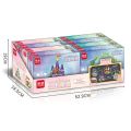 Princess Flower Castle Building Blocks Mindi Toys Educational Magnetic Stickers 4 Boxes Gift for Girls Intelligent Puzzle Playsets. 