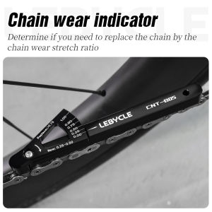 LEBYCLE | LEBYCLE MTB Road Bicycle Chain Wear Indicator Tool Bike Chain Checker Chain Links Tool Aluminum Alloy Bike Chain Repair Tool