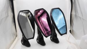 Motorcycle Side Mirror Street King Anti-glare Street King Adjustable Blue Lens Made IN Thailand