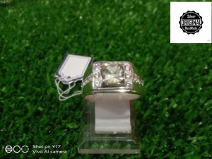 Cincin Silver Handmade Natural Citrine/Cempaka Asli