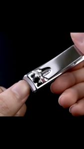 SK-C1022 Gunting Kuku Stainless Steel Hitam Doff Anti Slip / Gunting Kuku Jumbo / Alat Potong Kuku