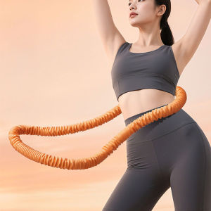 Fitness Circle Portable Exercise Ring Foldable Waist Shaping Soft Spring Circle Abdominal Exercise Ring Used for Aerobic Exercis