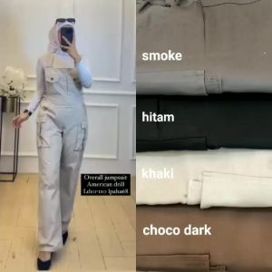 Overall Jumpsuit Cargo Wanita Dewasa Terbaru
