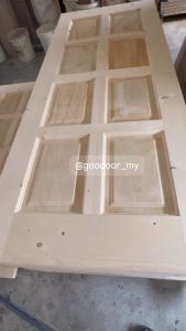 Goodoor Pintu Rumah Kayu Pinewood Semi Solid Door SD010- 33 3/4 x83 Inch |Durable & Lightweight Pine Door | Pintu Bilik