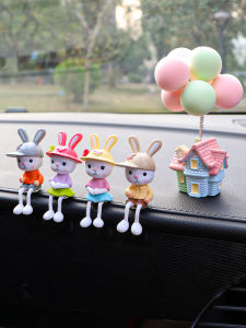 Đồ Trang Trí Động Vật Gấu Bunnies Dễ Thương Cho Nội Thất Xe Hơi Đồ Trang Trí Hình Nữ Thần Hoạt Hình Sáng Tạo Đồ Trang Trí Nội Thất Xe Hơi