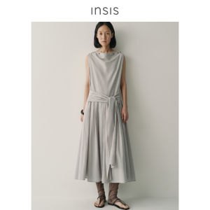 INSIS FEMME | Silk and Cotton Chinese Collar Sleeveless Dress
