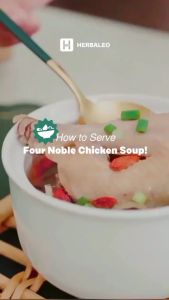Herbaleo Twinpack Four Noble Chicken Soup 75g Bumbu Masak Sup Tim Ayam Membantu Meningkatkan Energi